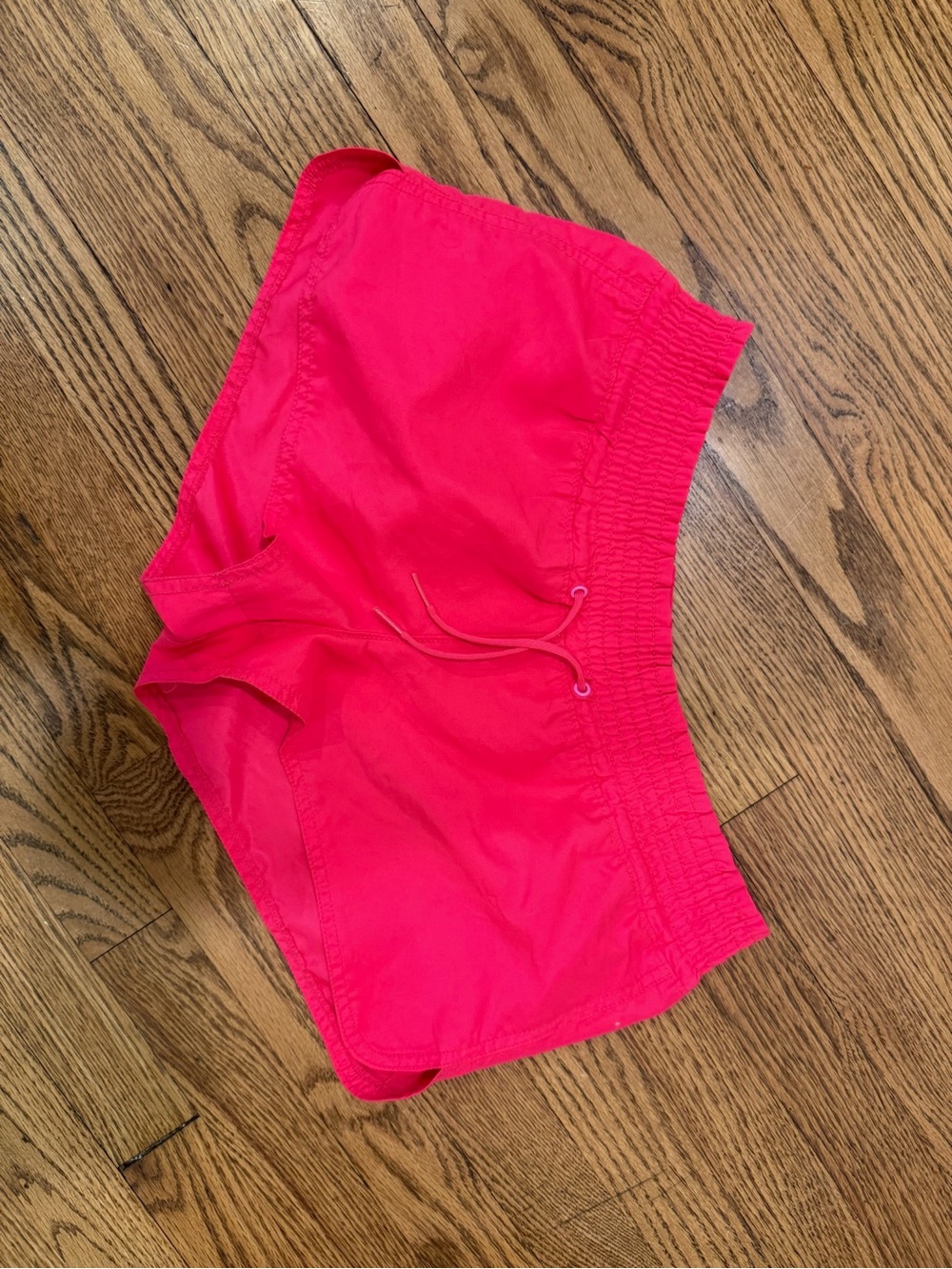 Women's Hot Pink Elastic Waist Shorts